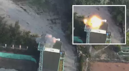 A Ukrainian FPV drone destroyed a Russian Strizh electronic warfare station, designed specifically for suppressing UAVs