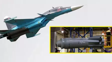 La Russie annonce que la bombe FAB-1500 M54 de 1,5 tonne a été transformée en un analogue de la bombe intelligente américaine JDAM-ER et qu'elle a été lancée pour la première fois à partir d'un avion de chasse Su-34.