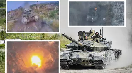 A $500 Ukrainian FPV drone has hit another Russian modernised T-90M tank worth up to $4.5 million