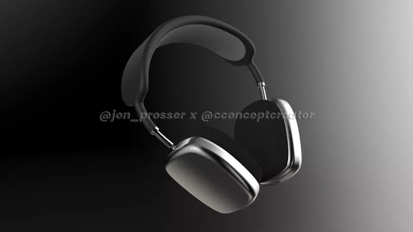 AirPods Studio появились на качественных рендерах: металлический корпус, кожаные вставки, магнитные амбушюры и порт для зарядки USB-C