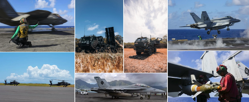 Истребители F/A-18F Super Hornet, вертолёты AH-64 Apache, эсминец USS Chaffee и ракетные системы HIMARS потопили американский корабль USS Denver на учениях RIMPAC-2022 (видео)