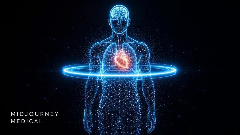 Концепт медицинского сканера Midjourney Medical