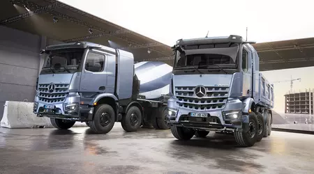 Mercedes-Benz представив електровантажівку eArocs 400 - бетонозмішувач і самоскид із нульовими викидами