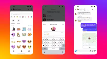 Instagram ajoute des données géographiques en temps réel et des surnoms aux messages personnels