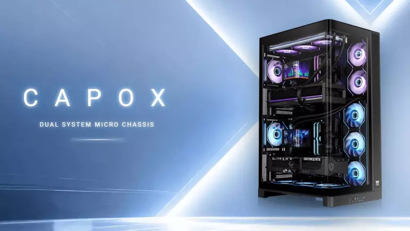 Высокий корпус Thermaltake Capo X черного цвета