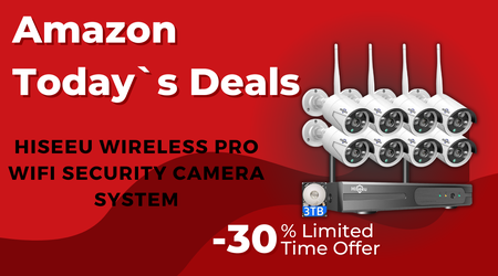 Hiseeu Wireless Pro WiFi Security Camera System – Now $140 Off!