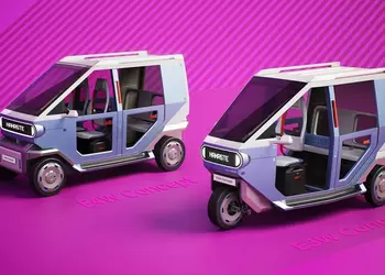 Hyundai переосмысливает рикшу: автопроизводитель показал электрические трех- и четырехколесные концепты для Индии