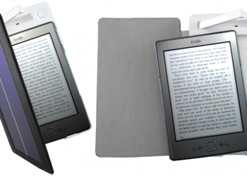 SolarKindle: чехол с солнечной батареей и лампой для ридера Kindle 4