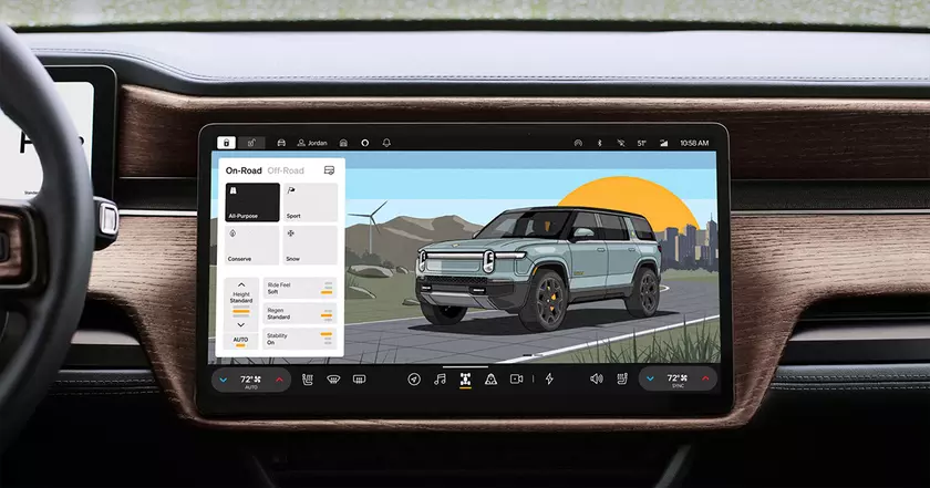 Раскрываем все тонкости: центральный дисплей Rivian R1S и его возможности