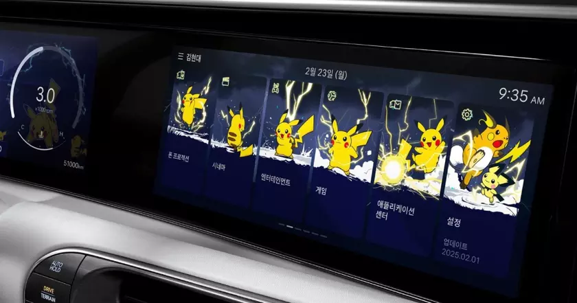 Пикачу оживает: мультимедиа и приборная панель вашего авто в стиле Pokémon!
