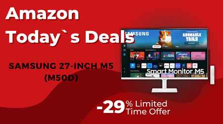 SAMSUNG 27-Inch M5 Series FHD Smart Monitor – Now $80 Off with Built-in Streaming!