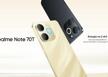 Realme выпустила в Европе Note 70T с 7000 мАч батареей и сертификацией MIL-STD-810H