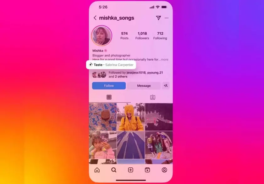 Instagram теперь позволяет добавлять песни в профиль
