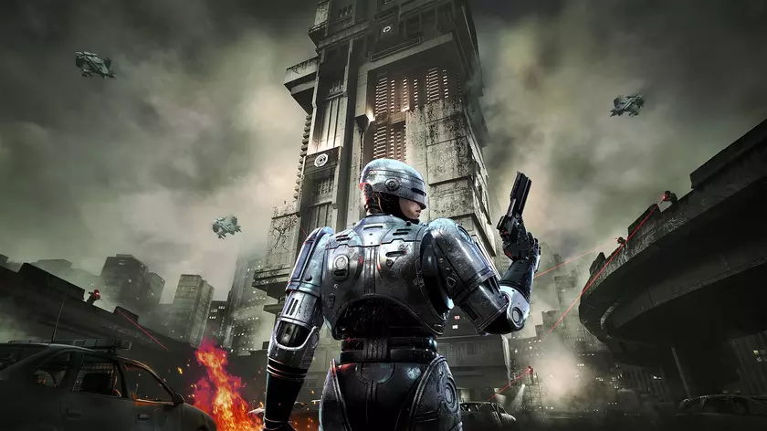 Первый взгляд на ключевой арт игры RoboCop: Rogue City