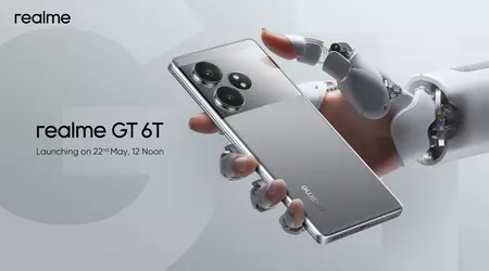 Офіційно: realme GT 6T з OLED-екраном на 120 Гц, чипом Snapdragon 7+ Gen 3 і батареєю на 5500 мАг дебютує 22 травня
