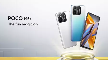 POCO M5s: копія Redmi Note 10S з AMOLED-екраном, чипом Helio G95, захистом IP53, NFC та батареєю на 5000 мАг за акційною ціною