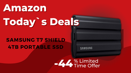 Samsung T7 Shield 4TB Portable SSD – Save $220 Now!