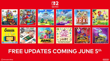 Nintendo запропонує покупцям Switch 2 безкоштовне оновлення дванадцяти власних ігор