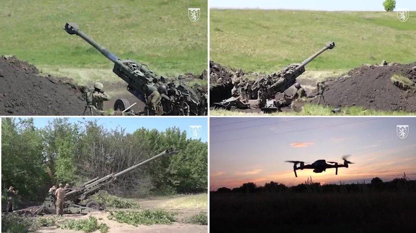 ВСУ показали, как DJI Mavic 3 и гаубица M777 уничтожают российское войско
