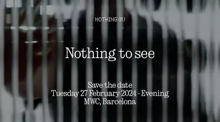 Nothing will hold a presentation on 27 February as part of MWC 2024