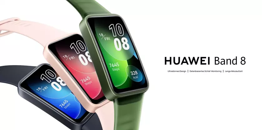 Huawei Band 8 с AMOLED-экраном, датчиком SpO2, автономностью до 14 дней и ценой в 59 евро дебютировал в Германии