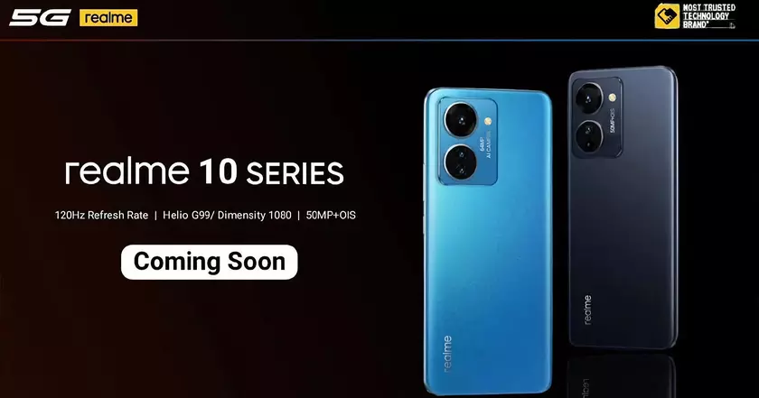 Официально: линейку смартфонов realme 10 представят в ноябре, одна из моделей получит новый чип MediaTek Dimensity 1080