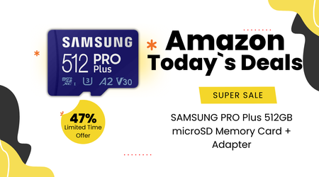 SAMSUNG PRO Plus 512GB microSD Card + Adapter – Now $36 Off at Amazon!