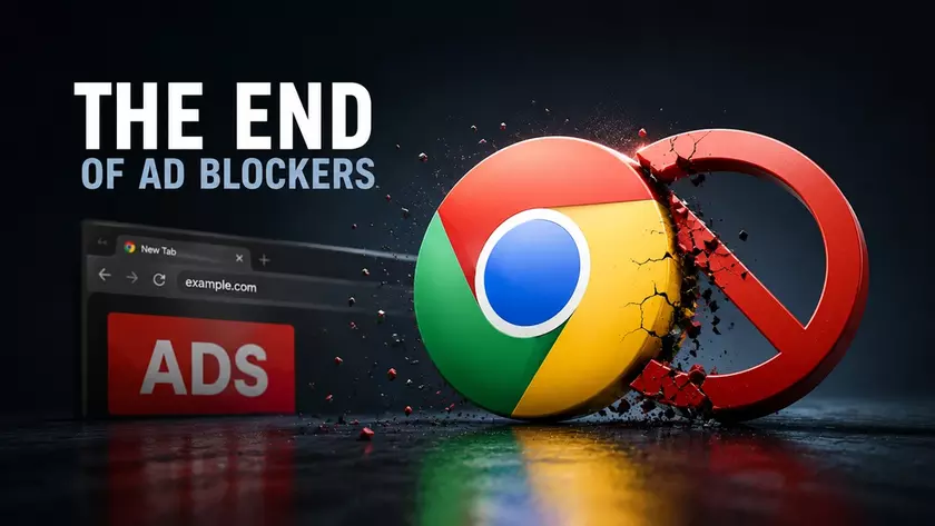 Техническая иллюстрация изменений в браузере Chrome