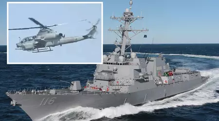 Іран погрожував збити американські вертольоти AH-1Z, UH-1Y і MH-60, що захищають есмінець USS Thomas Hudner та інші військові кораблі, та змусив їх здійснити посадку - США заперечують