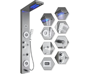 ELLO&ALLO Stainless Steel Shower Panel Tower ...