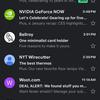 Updated design of Gmail for iPhone