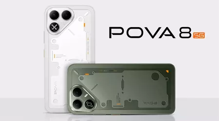 Tecno Pova 8 5G : batterie 8000 mAh et mini-écran sur le dos, mais pas en France
