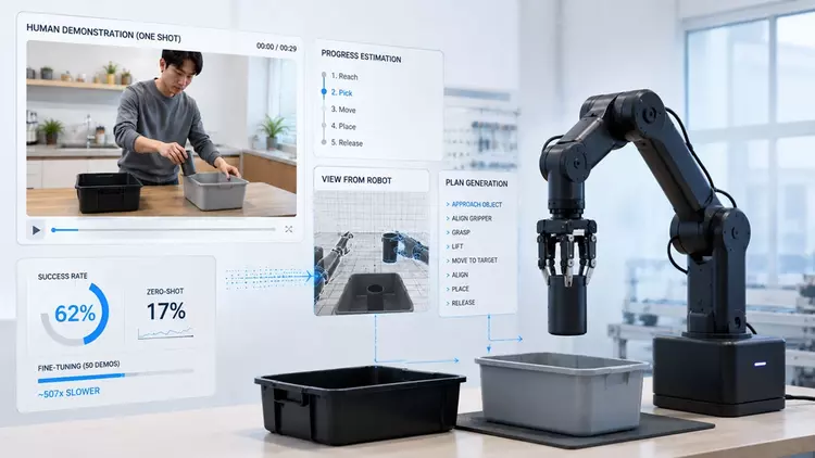 A robot learns a new skill ...