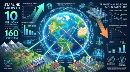 Starlink підкорює ринок: 10 мільйонів абонентів та головний біль традиційних провайдерів