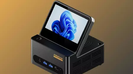 Представлено Aoostar G-FLIP - незвичайний міні-PC із вбудованим сенсорним екраном, величезною продуктивністю і неймовірно компактним корпусом
