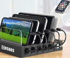 COSOOS 6-Port USB Charging Station