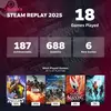 Миниатюра примера статистики Steam Replay 2025
