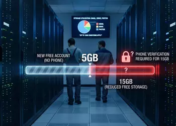 Google ограничивает бесплатное место в облаке: теперь только 5 ГБ без номера телефона