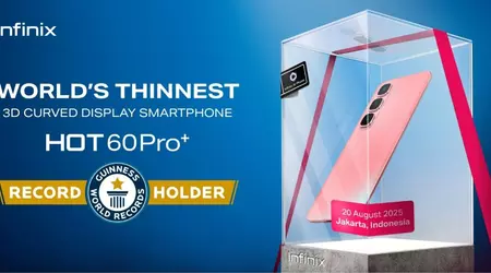 Infinix HOT 60 Pro+ встановив світовий рекорд: найтонший смартфон із 3D-вигнутим екраном