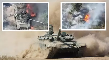 Ukrainian FPV drone destroyed a Russian T-90 tank worth $2.5m in exports for $500