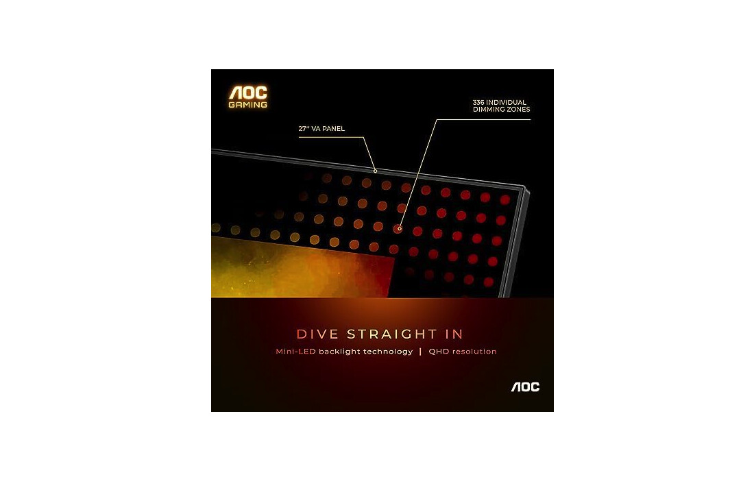 Écran de jeu 2K AOC Q27G3XMN