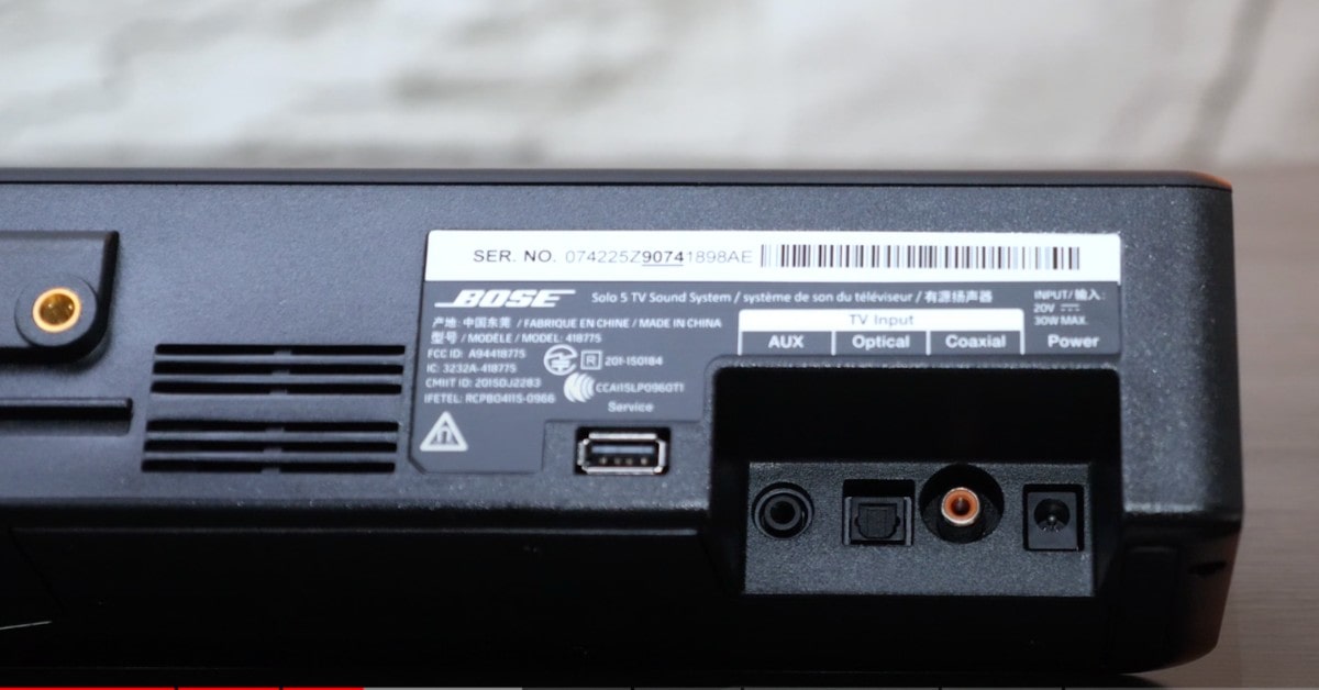 BOSE SOLO 5 sound bar for pc