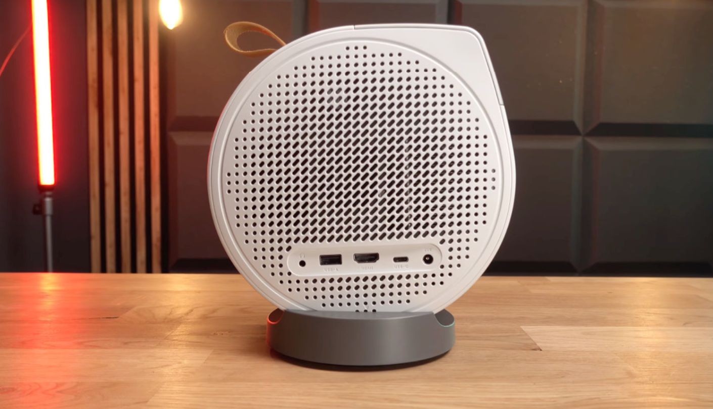BenQ GV50 mini projector for bedroom ceiling