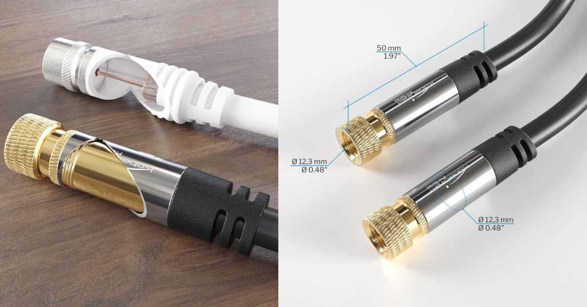 CableDirect RG6 Coaxial best coax cable for high speed internet