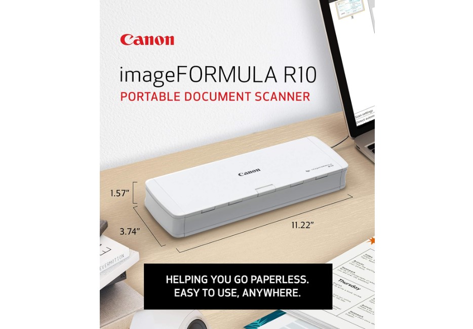 Canon imageFORMULA R10 mobile document scanner