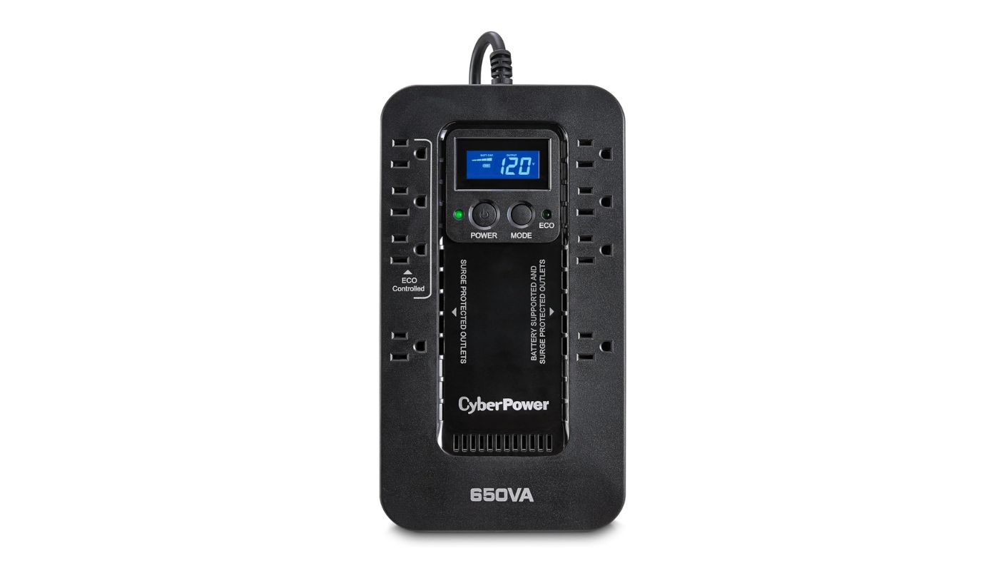 CyberPower Ecologic EC650LCD battery backup for internet during power outage