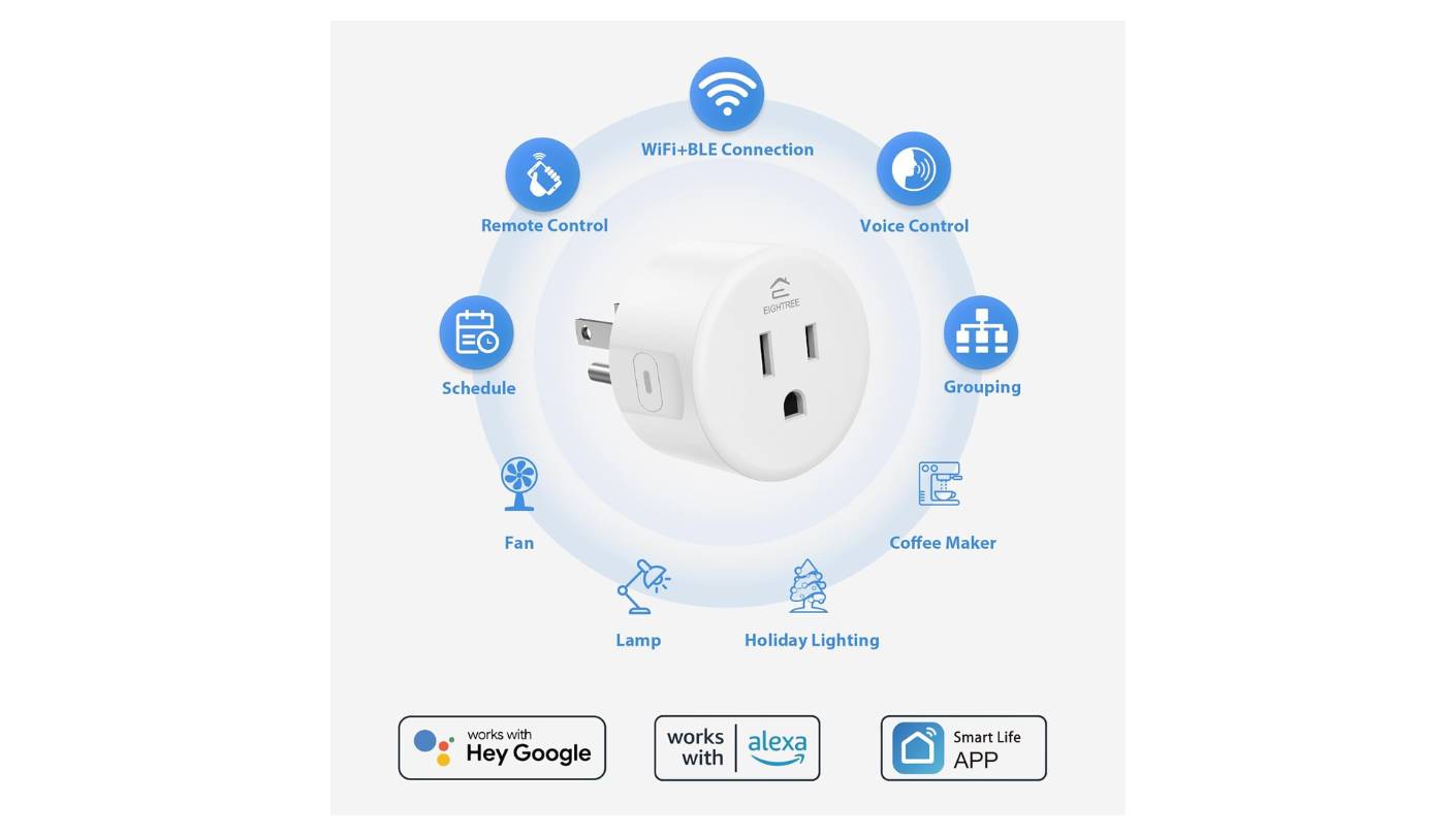 EIGHTREE energy monitoring smart plug ET01