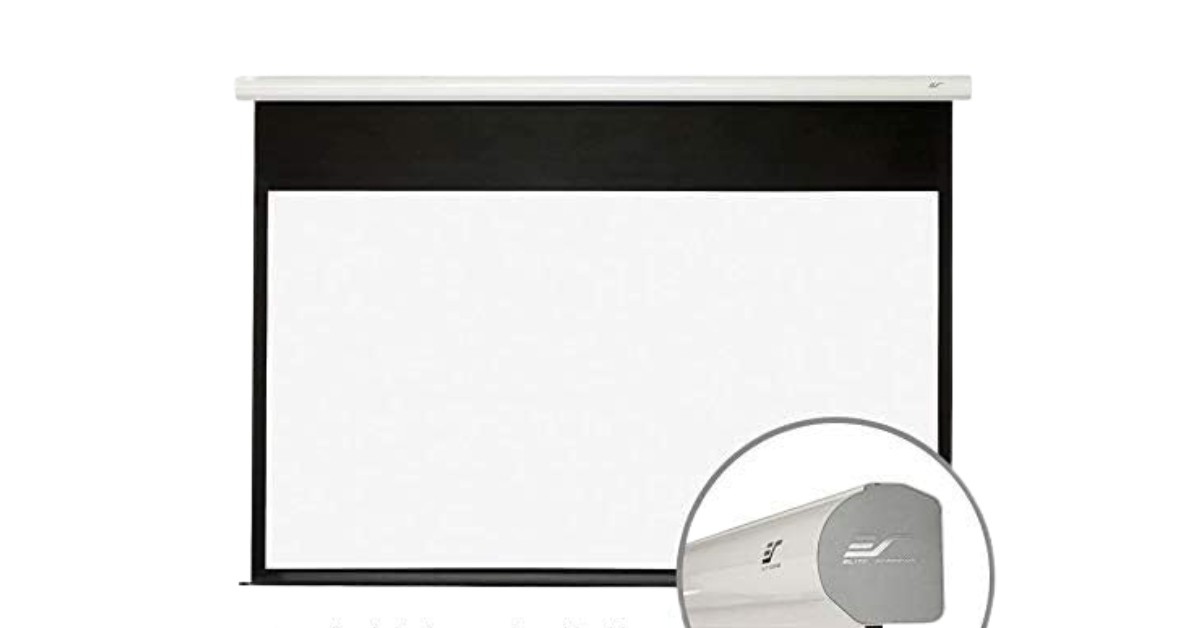 Elite Screens Electric Spectrum Ceiling best screen projector for 4k