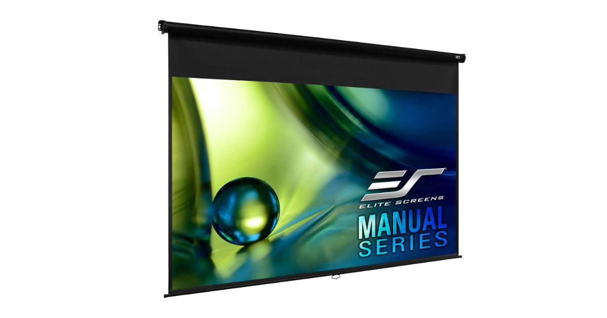 Elite Screens Manual Series 4k projector screen