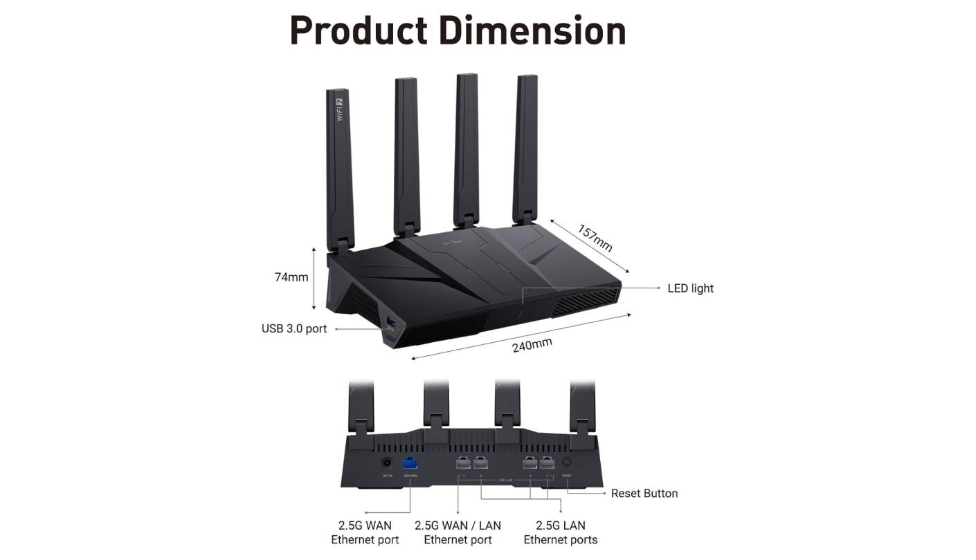 GL.iNet Flint 3 (GL-BE9300) whole home wifi router